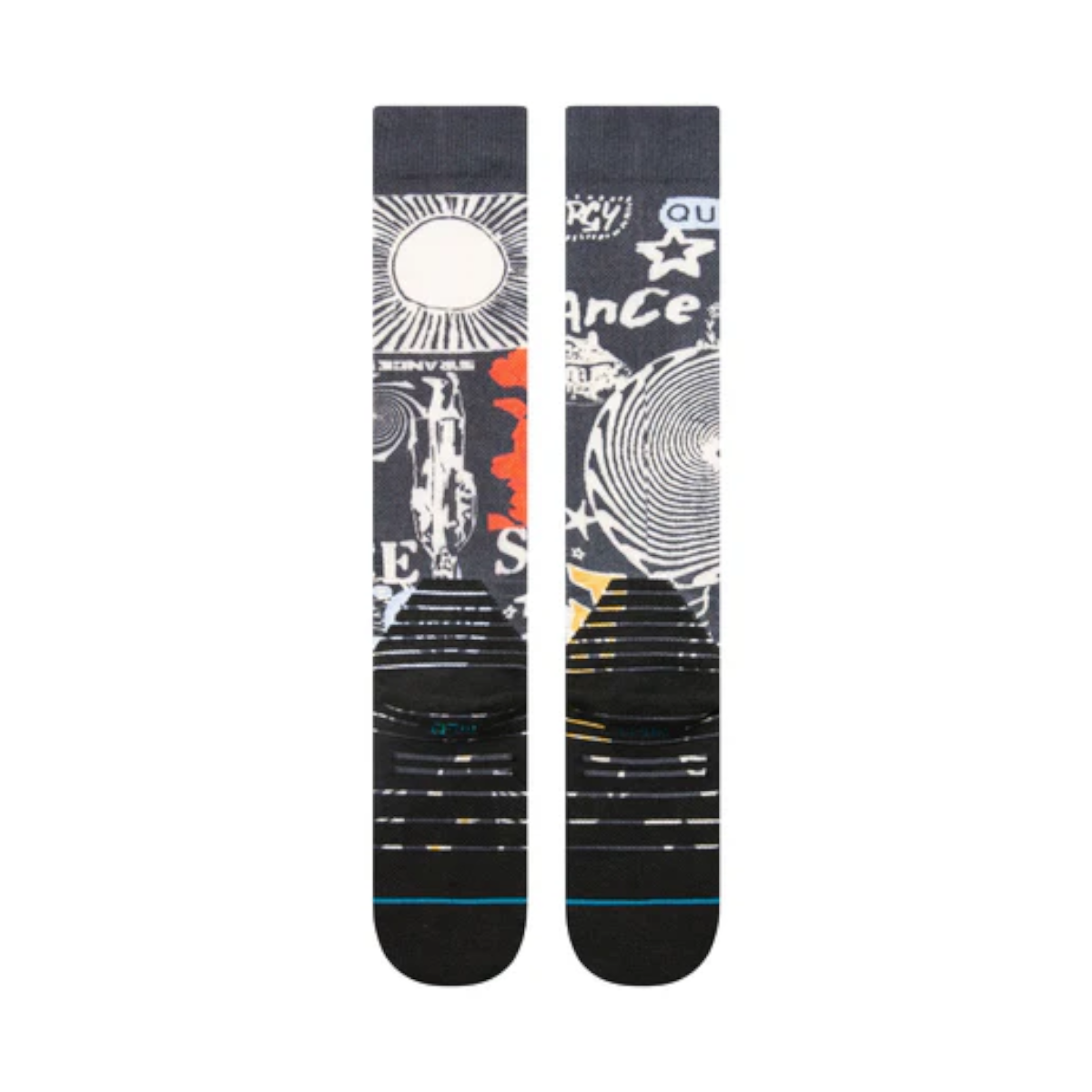STANCE SOCK SNOWBOARD BRAND LOVE MID POLY BLACK - 3