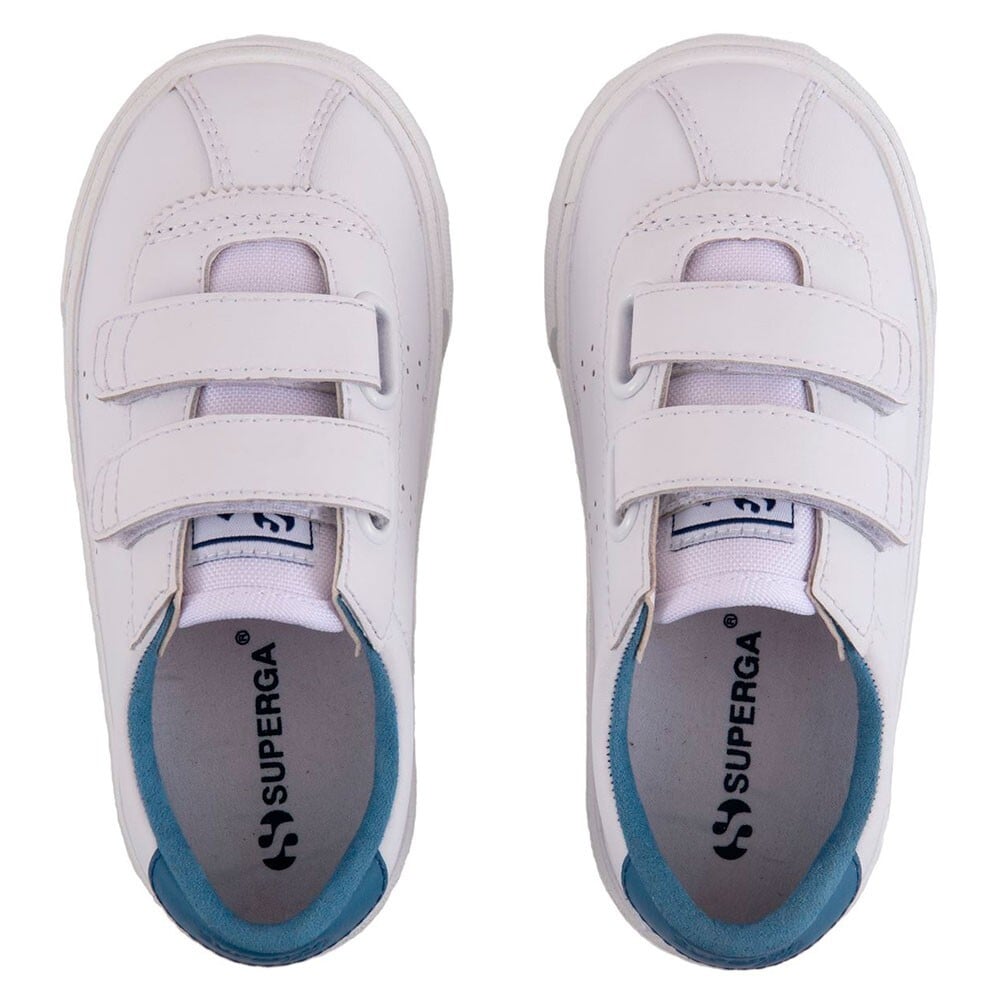 ZAPATILLA 2843 KIDS CLUB STRAPS ACT WHITE BLUE SUPERGA - 2