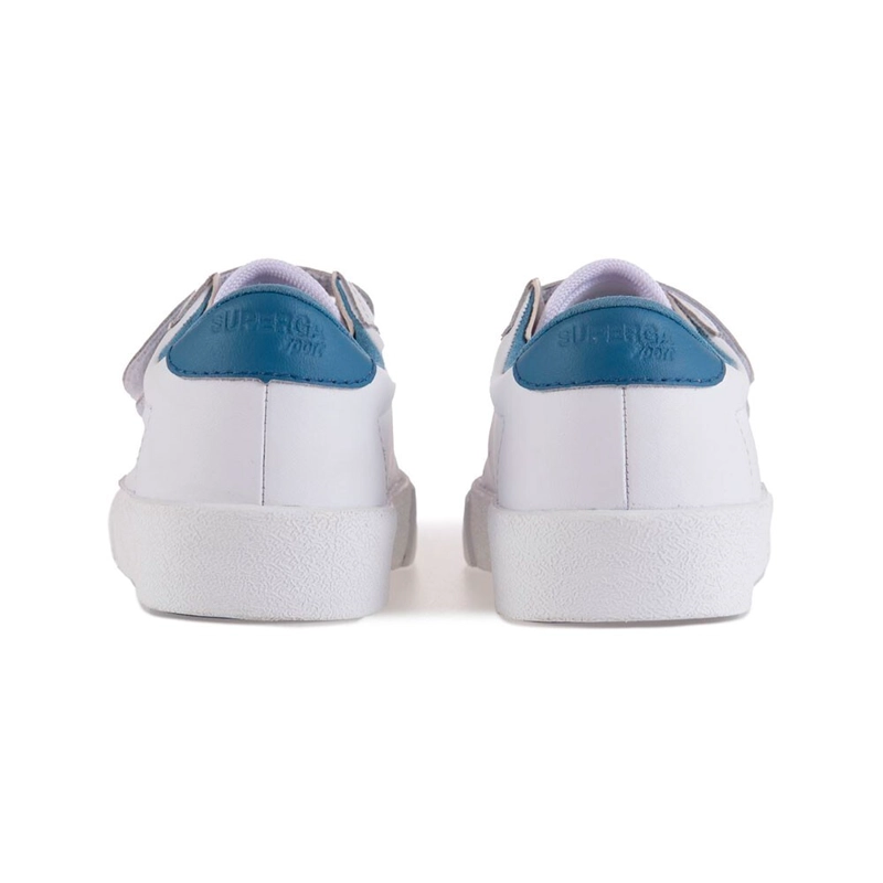 ZAPATILLA 2843 KIDS CLUB STRAPS ACT WHITE BLUE SUPERGA - 3