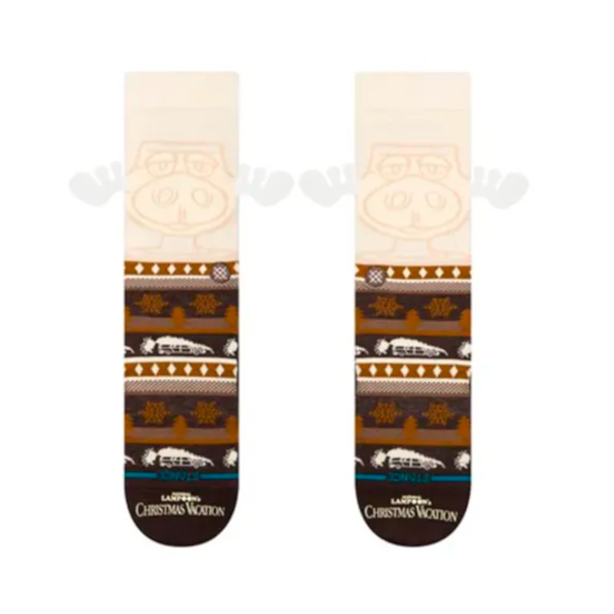 STANCE SOCK HAVE SOME EGGNOG CREW DARK BROWN - 2
