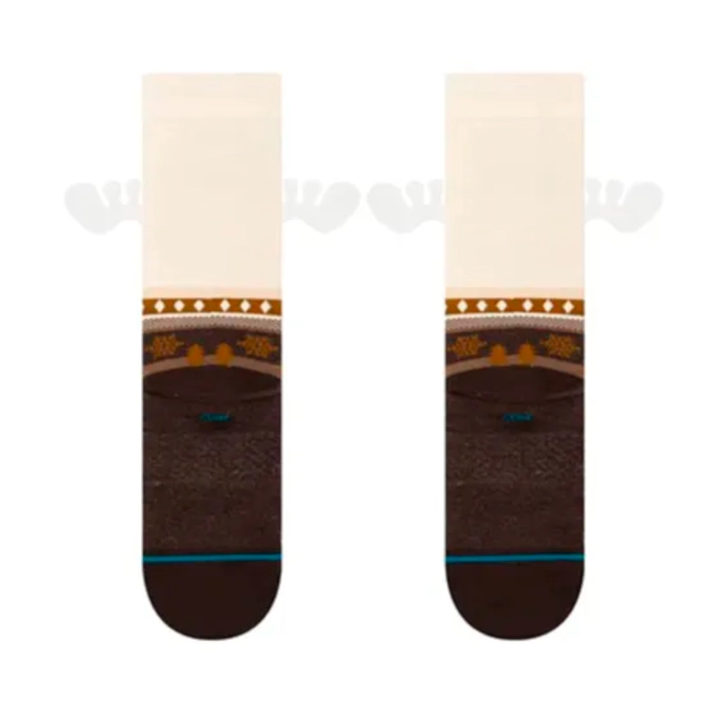 STANCE SOCK HAVE SOME EGGNOG CREW DARK BROWN - 3
