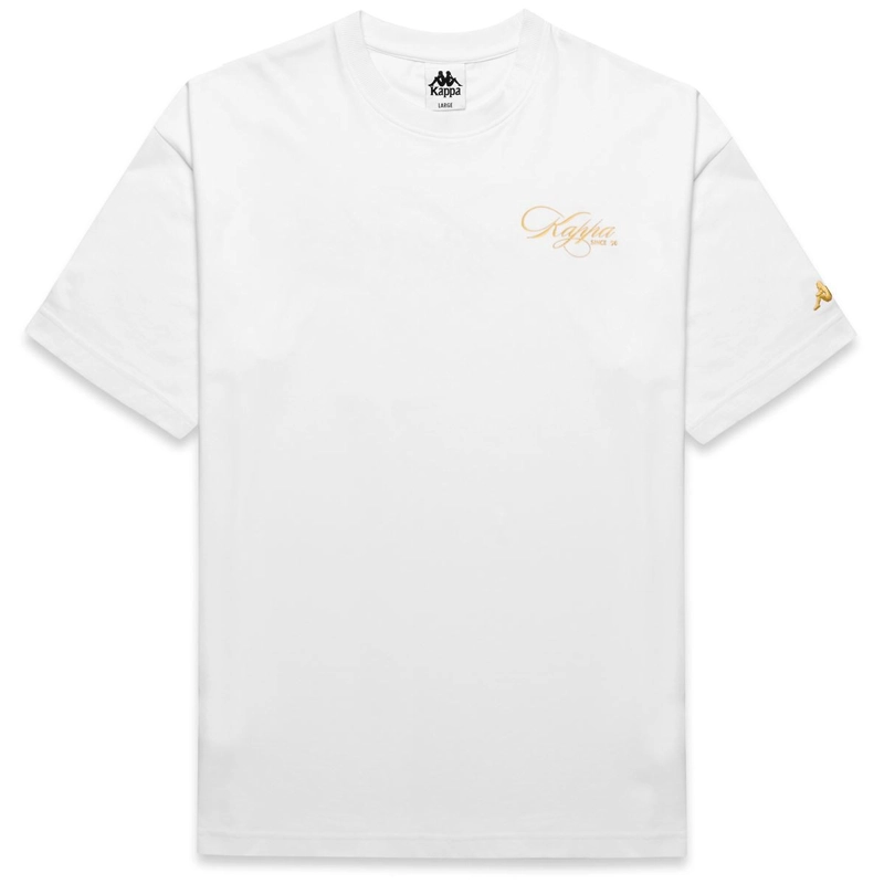 POLERA KAPPA MEN AUTHENTIC NORDA WHITE YELLOW GOLD RICK - 1