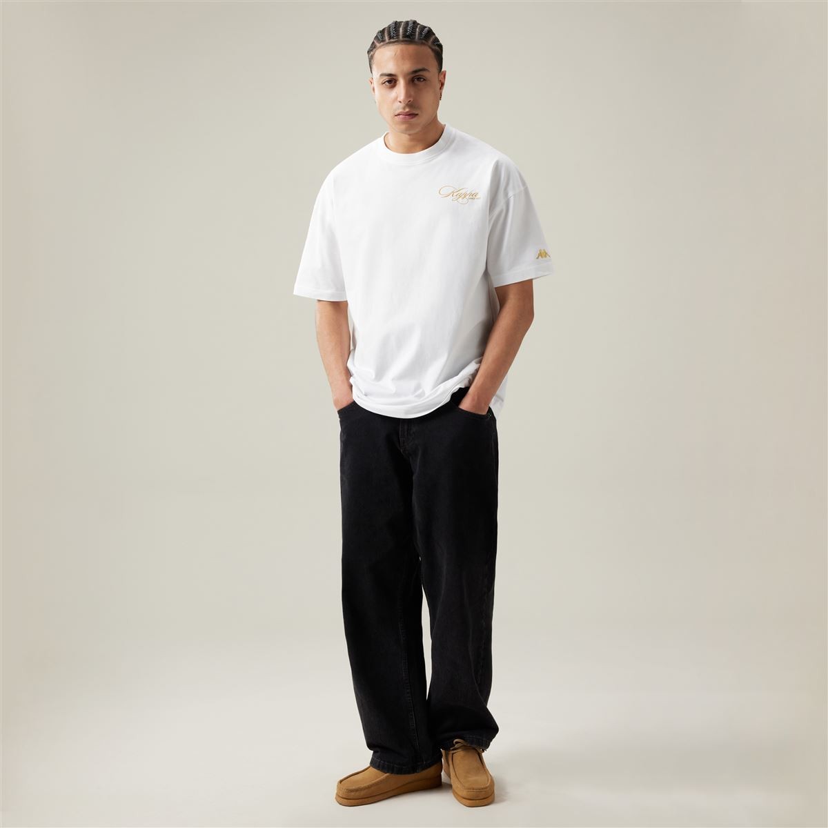 POLERA KAPPA MEN AUTHENTIC NORDA WHITE YELLOW GOLD RICK - 3