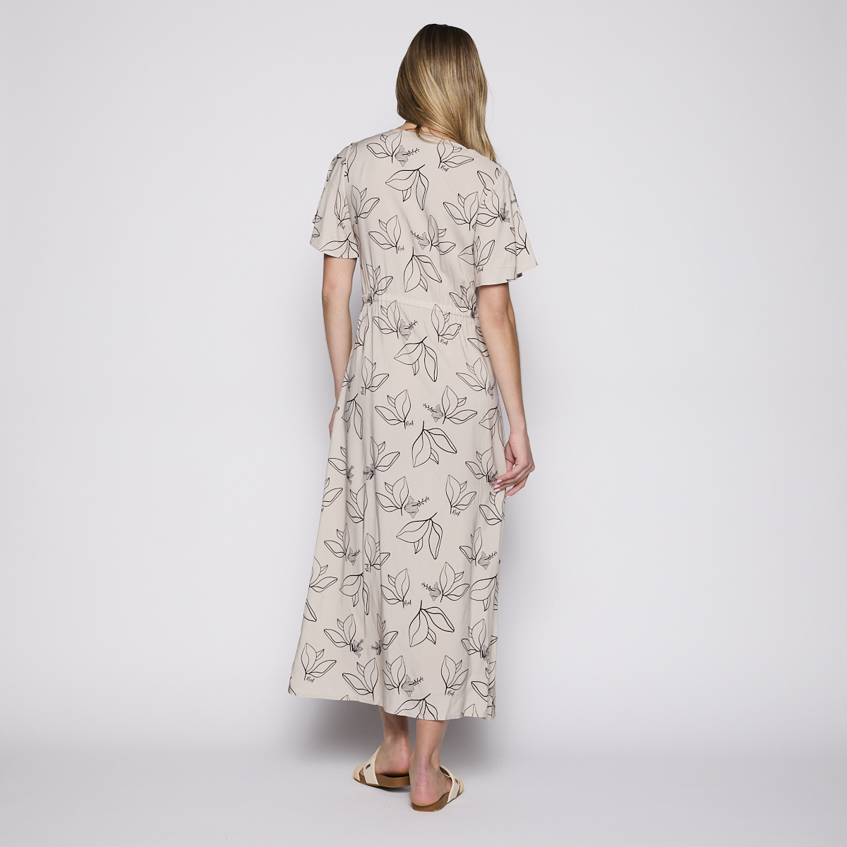 VESTIDO REEF WOMEN NATURAL WHITE BUTTONS - 3