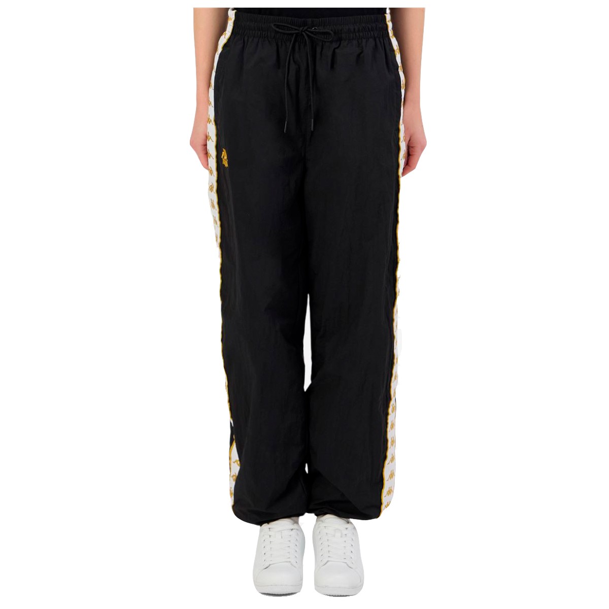 PANTALON KAPPA WOMEN BANDA NARA BLACK GOLD WHITE - 5