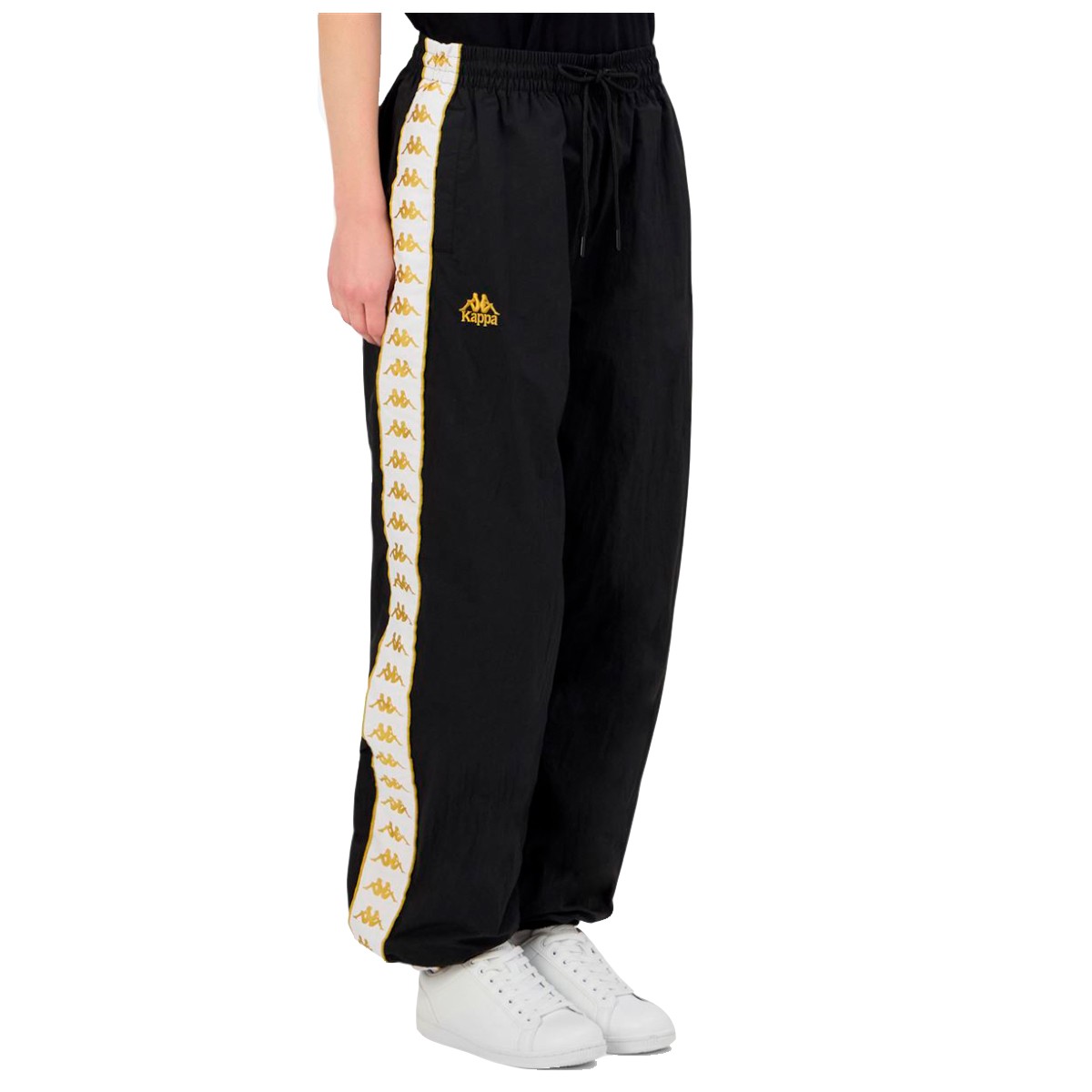 PANTALON KAPPA WOMEN BANDA NARA BLACK GOLD WHITE - 6