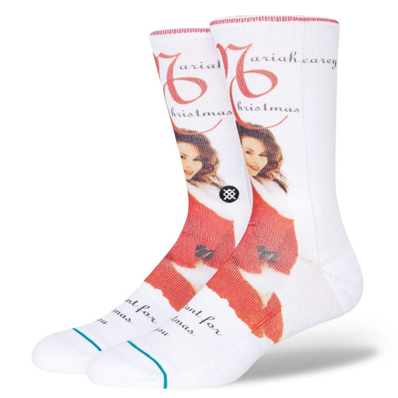 STANCE SOCK MEN MARIAH CAREY MAKE MY WISH COME TRUE WHITE - 1