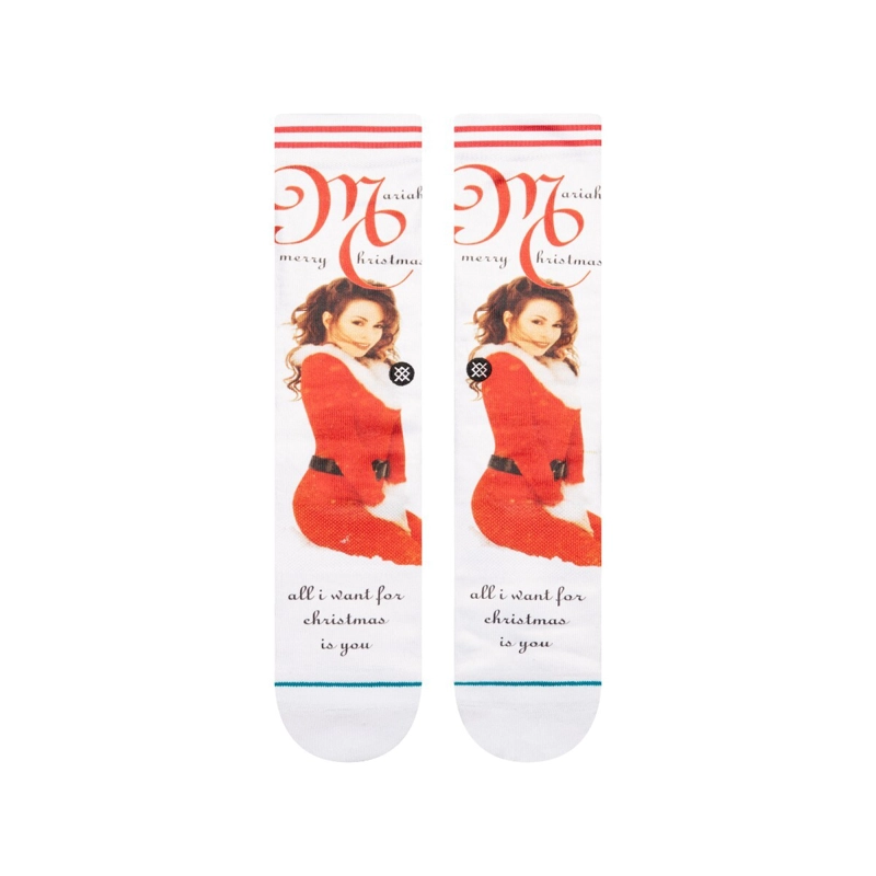 STANCE SOCK MEN MARIAH CAREY MAKE MY WISH COME TRUE WHITE - 2