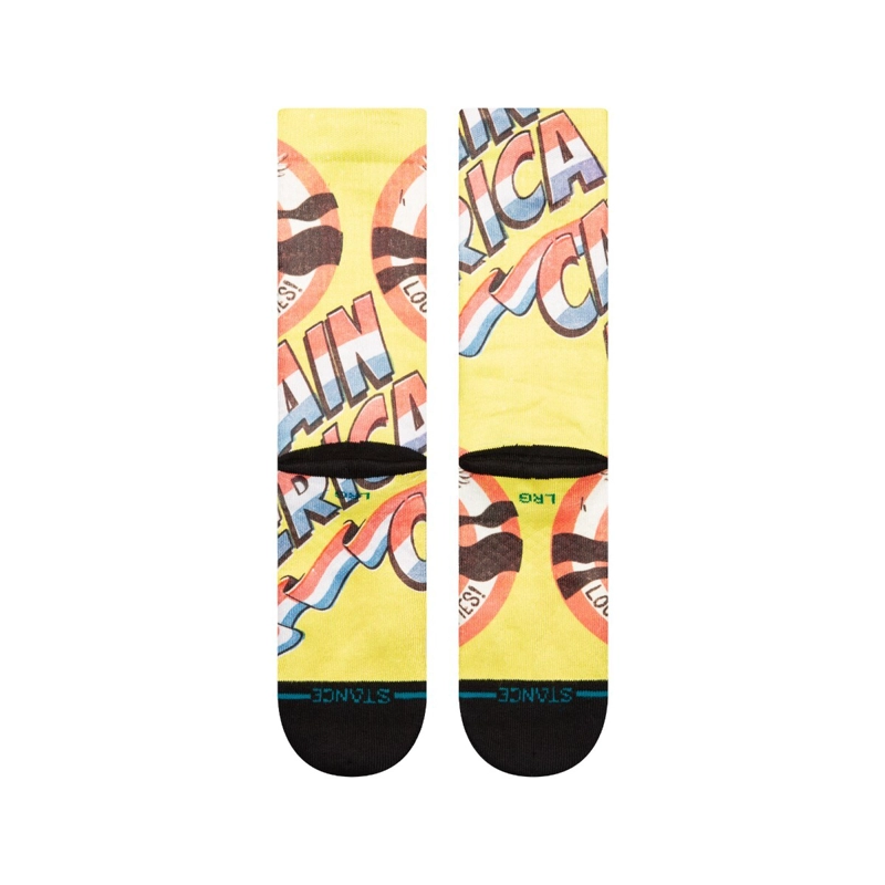 STANCE SOCK MEN CAPTAIN AMERICA NO CAVITIES YELLOW - 3