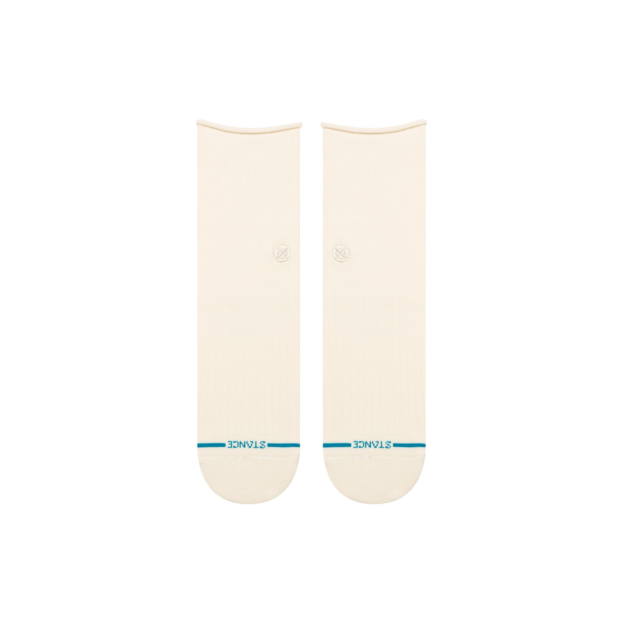 STANCE SOCK WOMEN ROLLED CUFF QUARTER IVORY - 2