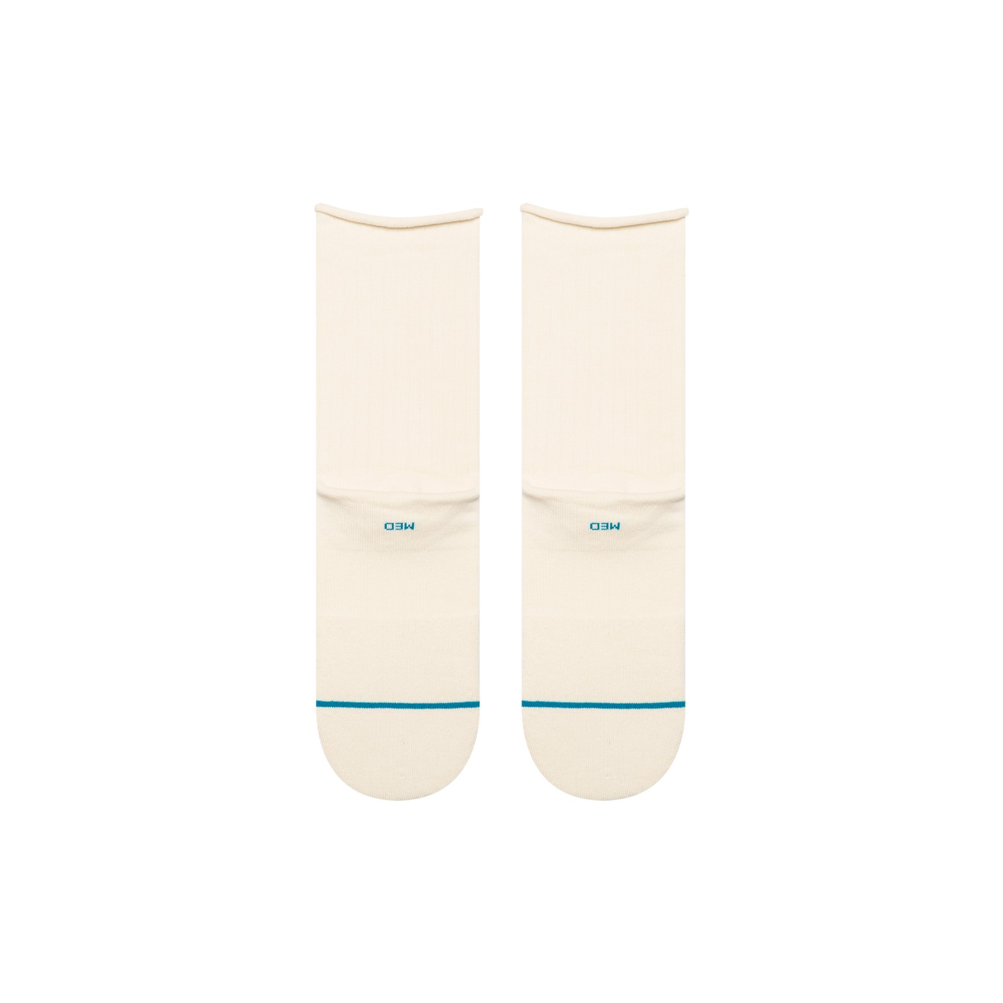 STANCE SOCK WOMEN ROLLED CUFF QUARTER IVORY - 3