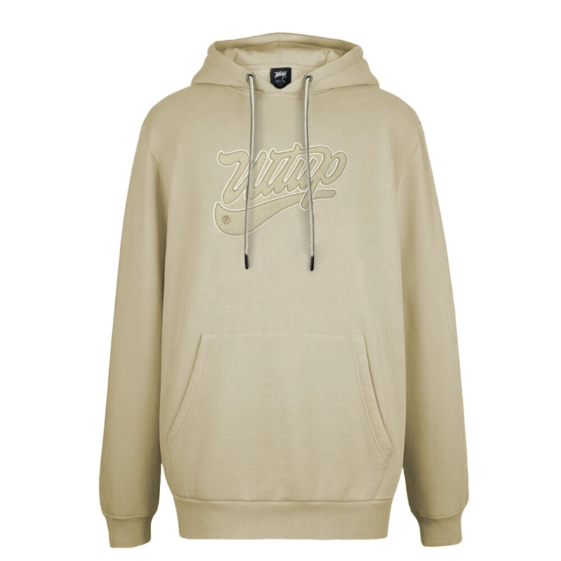 POLERON WHATUP HOMBRE HOODIE LOGO BEIGE - 1
