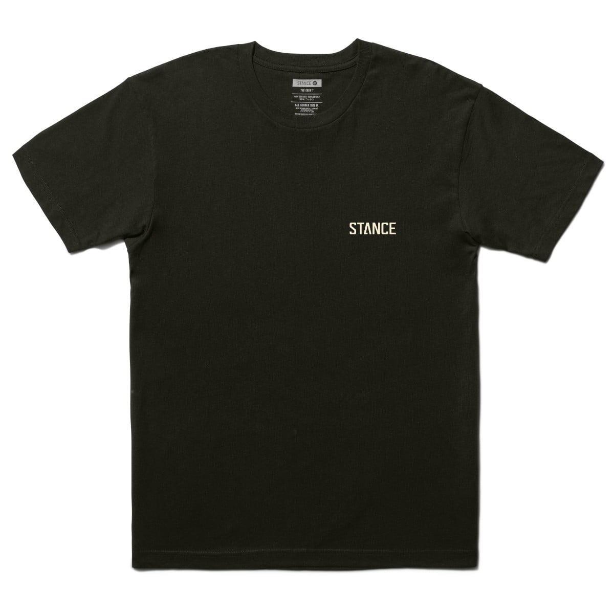 POLERA STANCE BADGE BLACK - 1