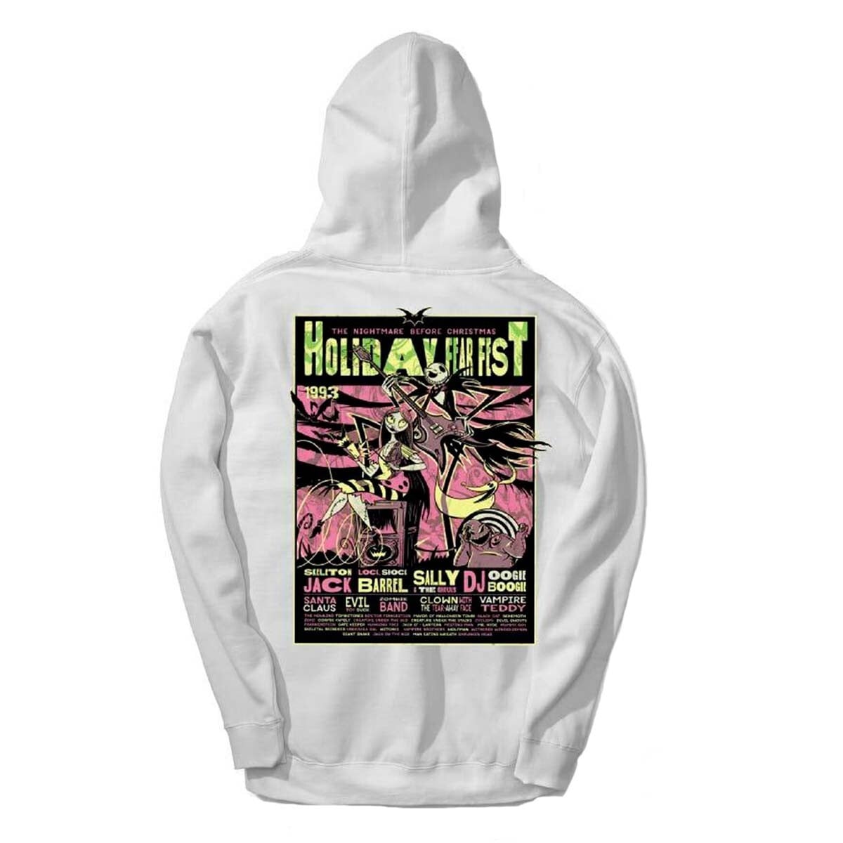 POLERON MEN NIGHTMARE BEFORE CHRISTMAS HOODIE WHITE - 2