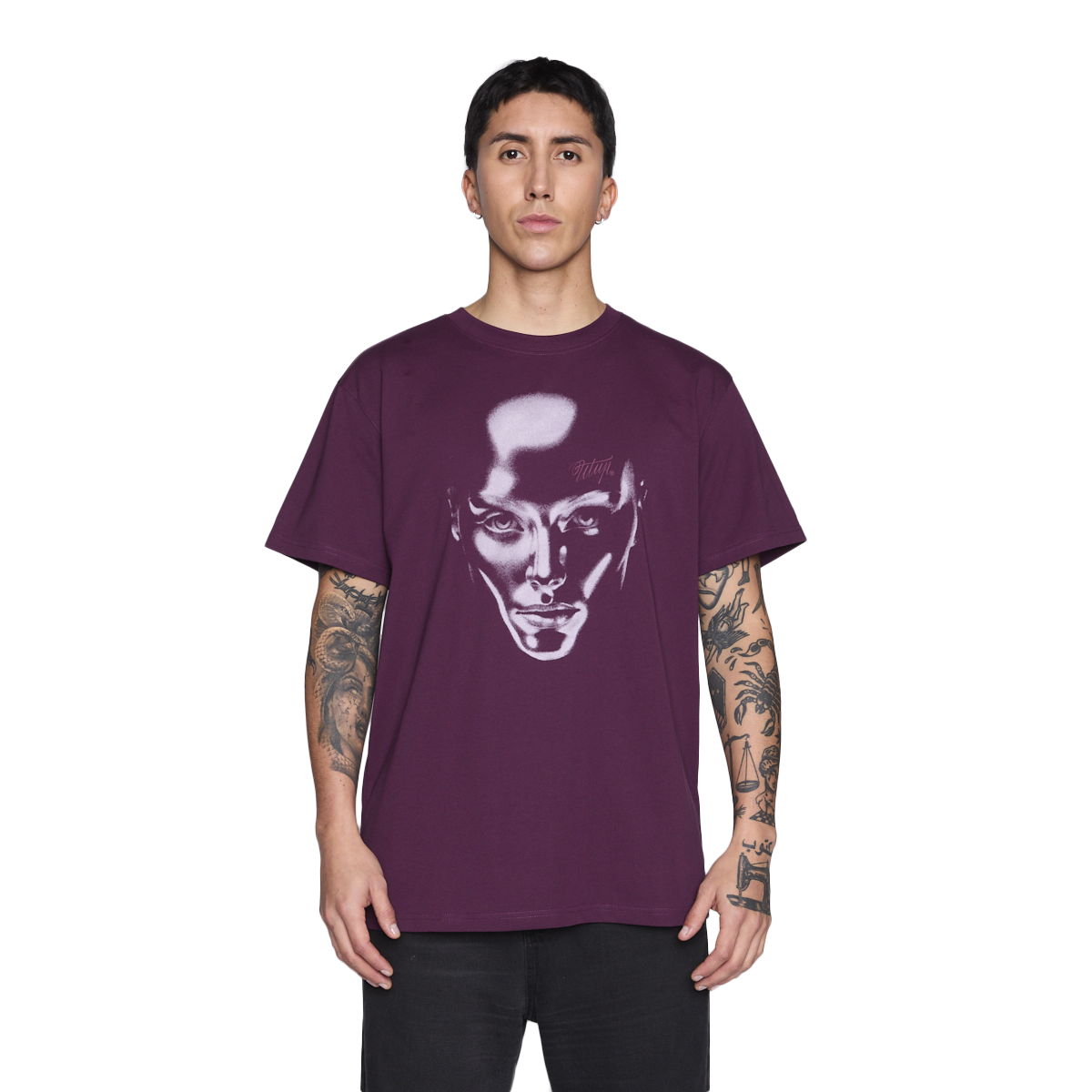 POLERA WHATUP MEN LIQUID FACE PURPLE - 1