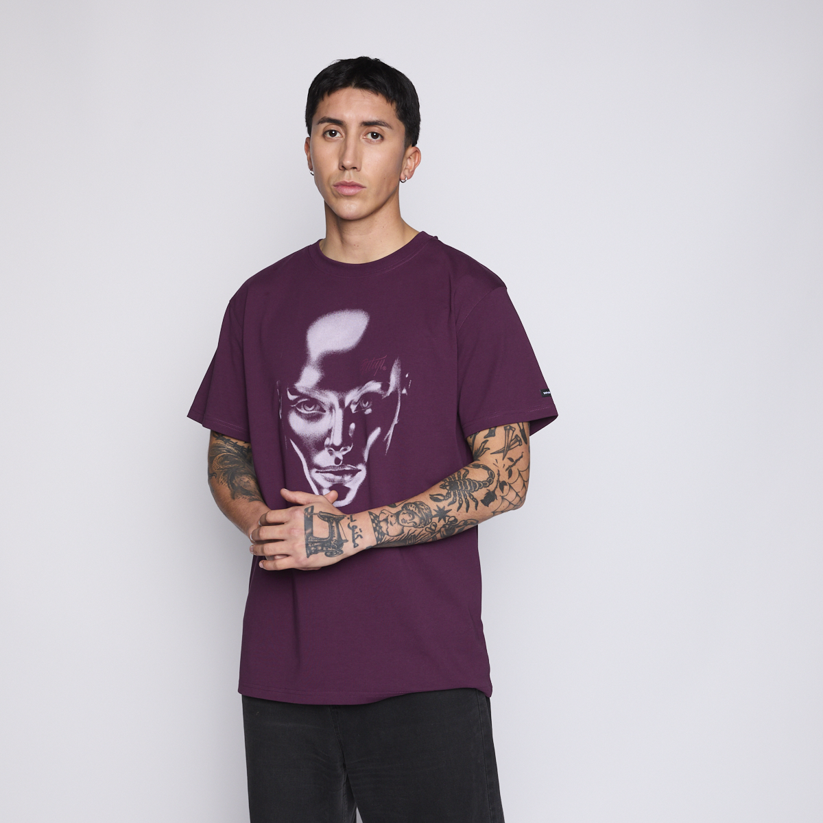 POLERA WHATUP MEN LIQUID FACE PURPLE - 3