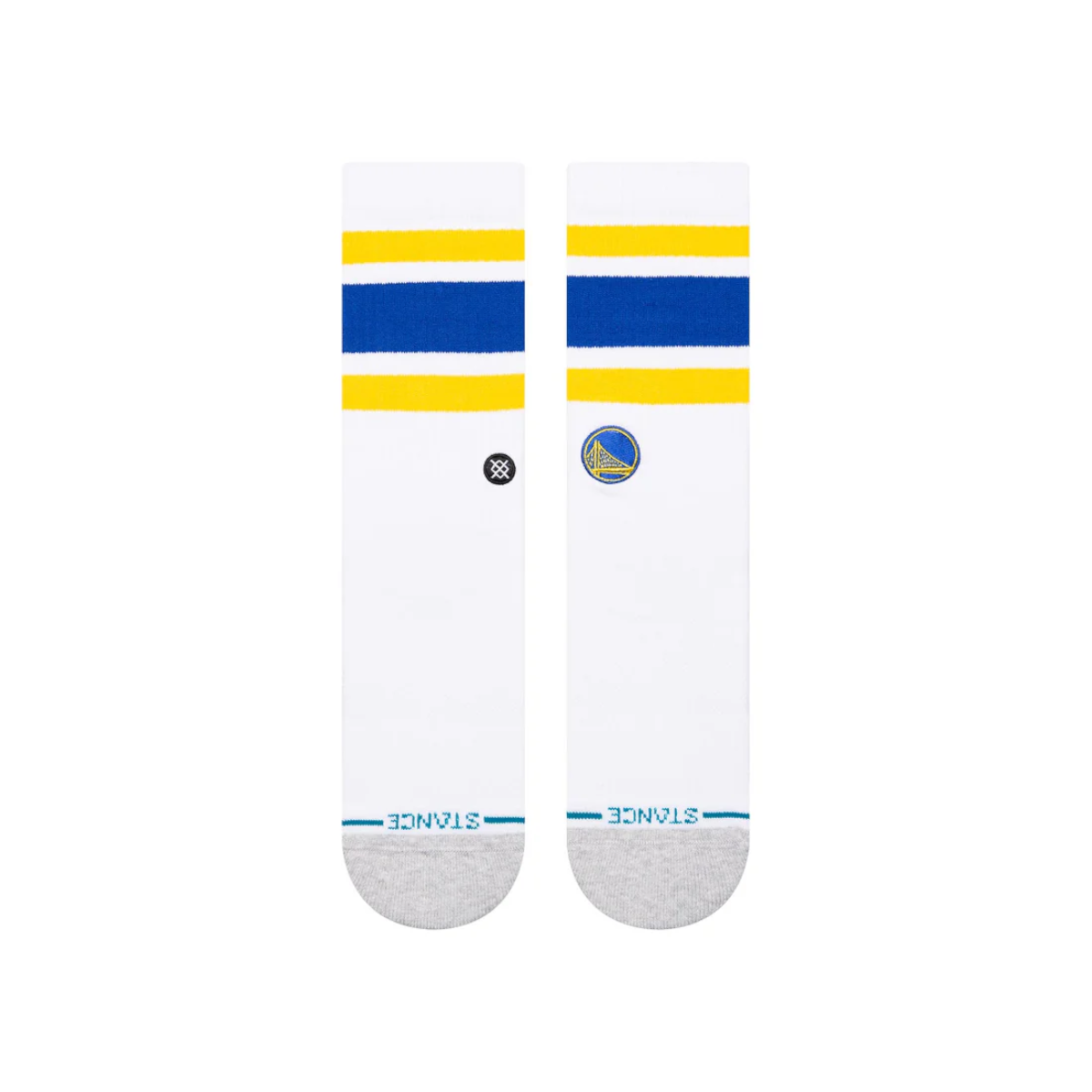 STANCE SOCK MEN TUBE GOLDEN STATE WARRIORS WHITE - 2