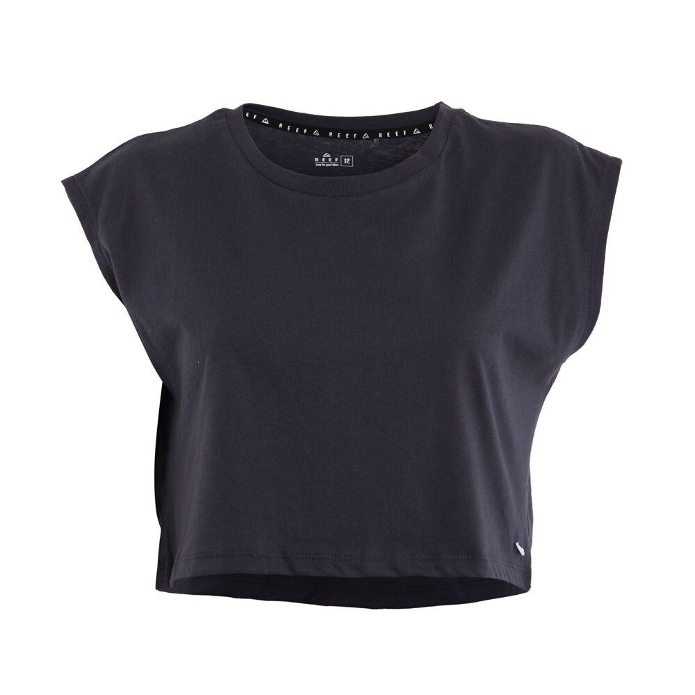 POLERA KIDS CROP TOP DARK GREY PALM CALIFORNIA - 1