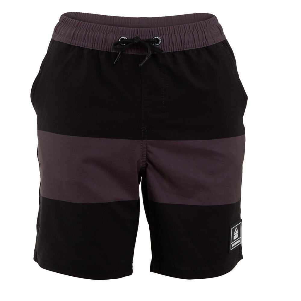TRAJE DE BAÑO KIDS STRIPS BLACK BROWN - 1