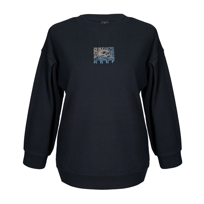 POLERON REEF WOMEN CREW BLACK - 1