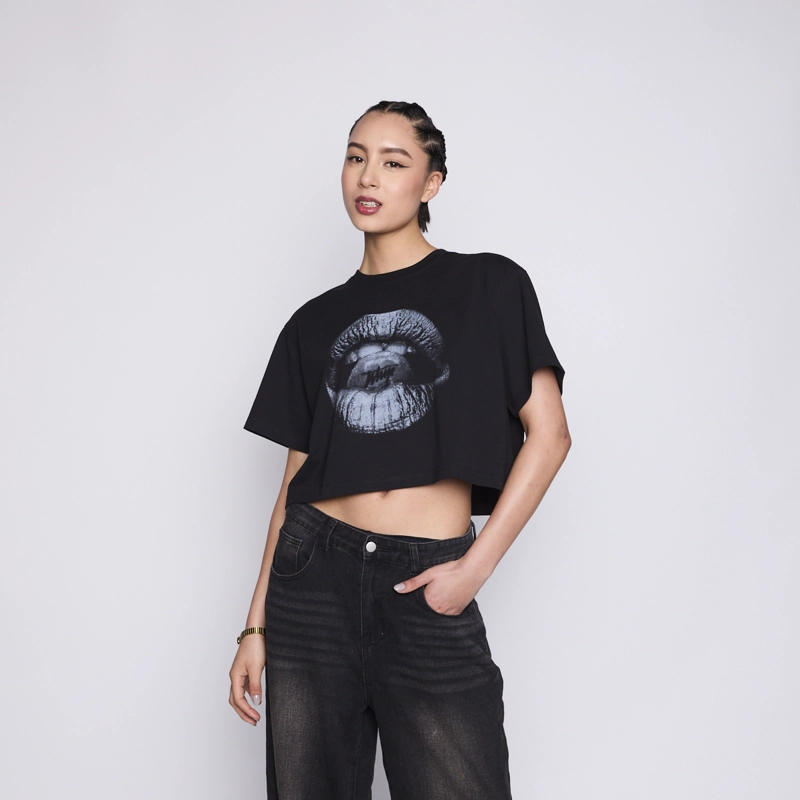 POLERA CROP WHATUP WOMEN BITE BLACK - 4