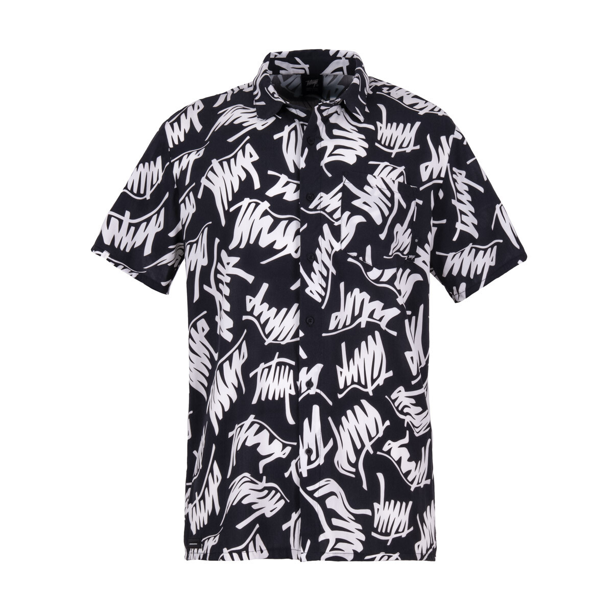 CAMISA WHATUP HOMBRE LOGO NEGRO - 1