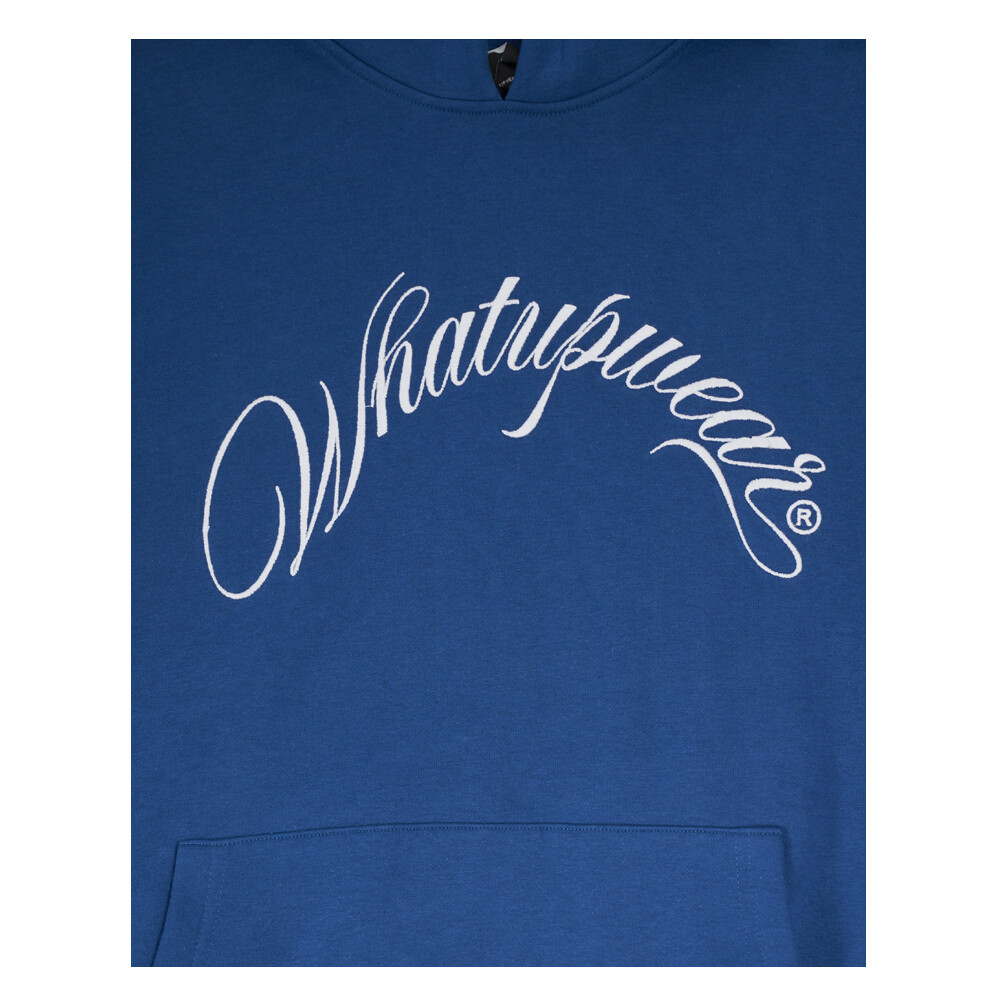 POLERON WHATUP HOMBRE HOODIE LOGO BLUE - 3