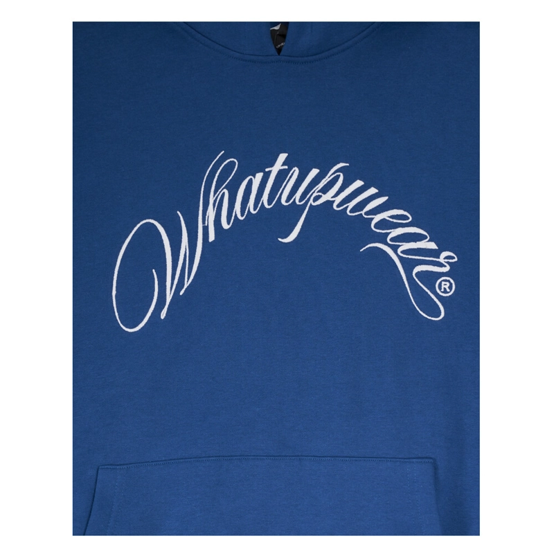 POLERON WHATUP HOMBRE HOODIE LOGO BLUE - 3