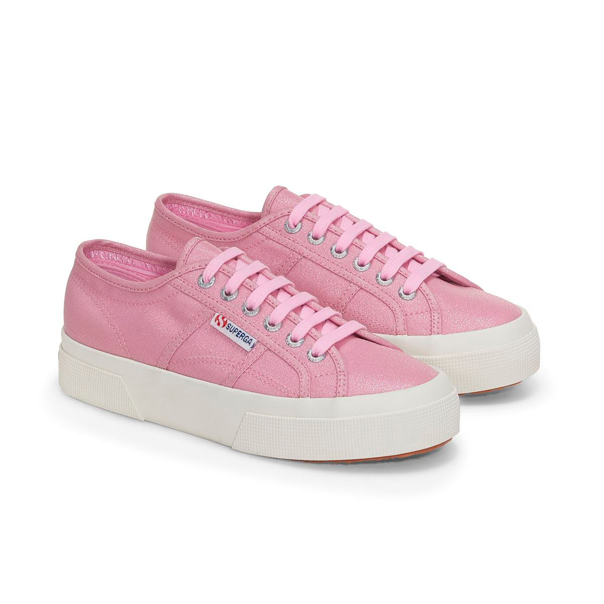ZAPATILLA 2740 PLATFORM LAME PINK NOSE F AVORIO - 2