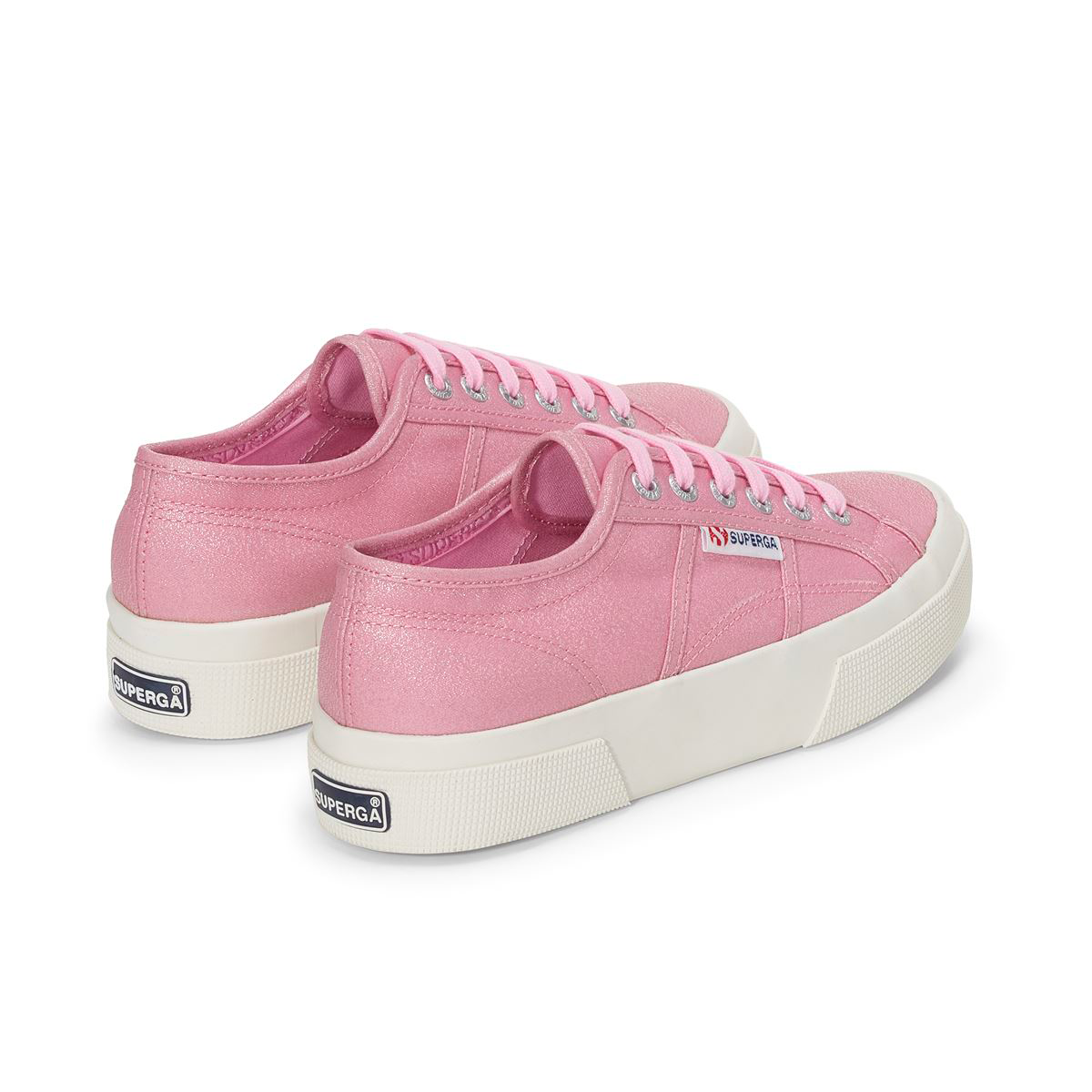 ZAPATILLA 2740 PLATFORM LAME PINK NOSE F AVORIO - 3
