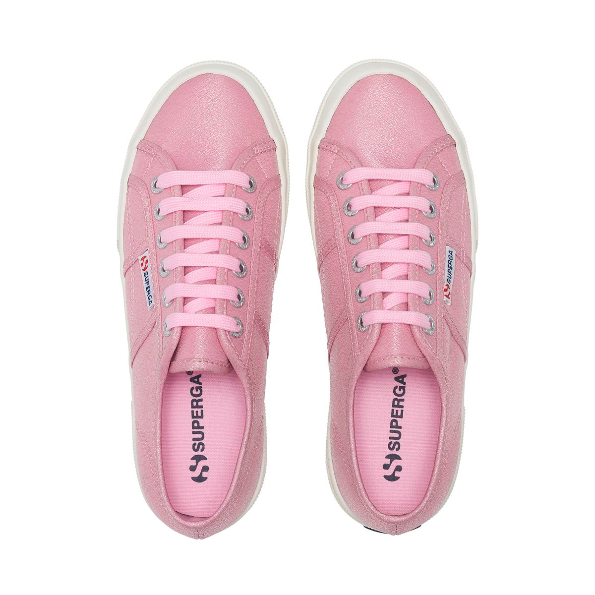 ZAPATILLA 2740 PLATFORM LAME PINK NOSE F AVORIO - 4
