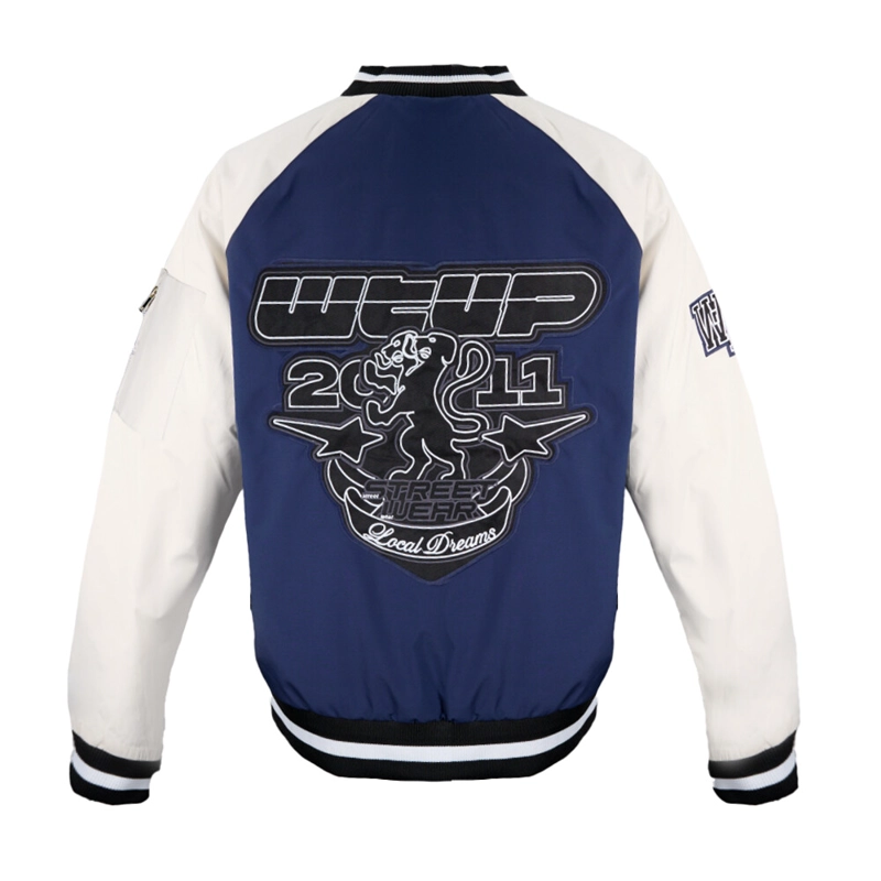 CHAQUETA WHATUP HOMBRE VARSITY BUTTONS BLUE - 2
