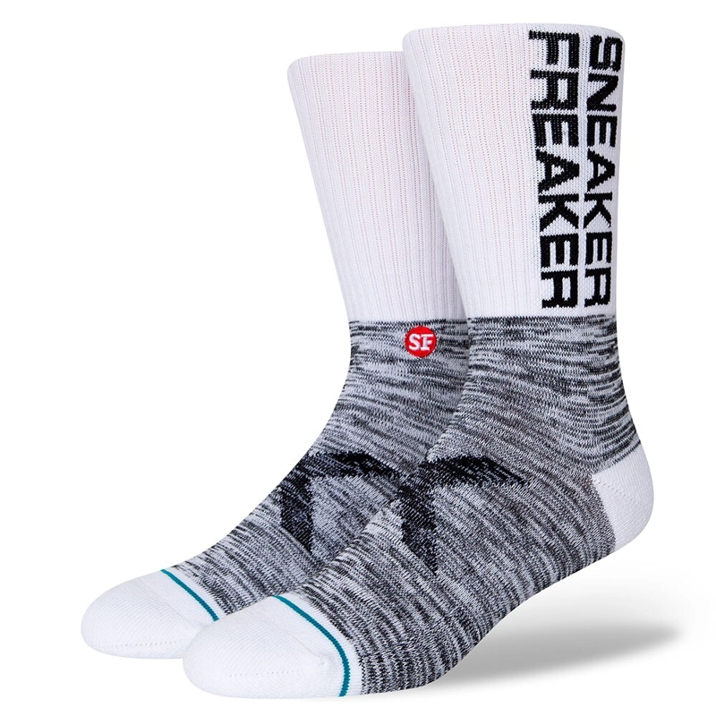 STANCE SOCK FREAKER MEN WHITE - 1