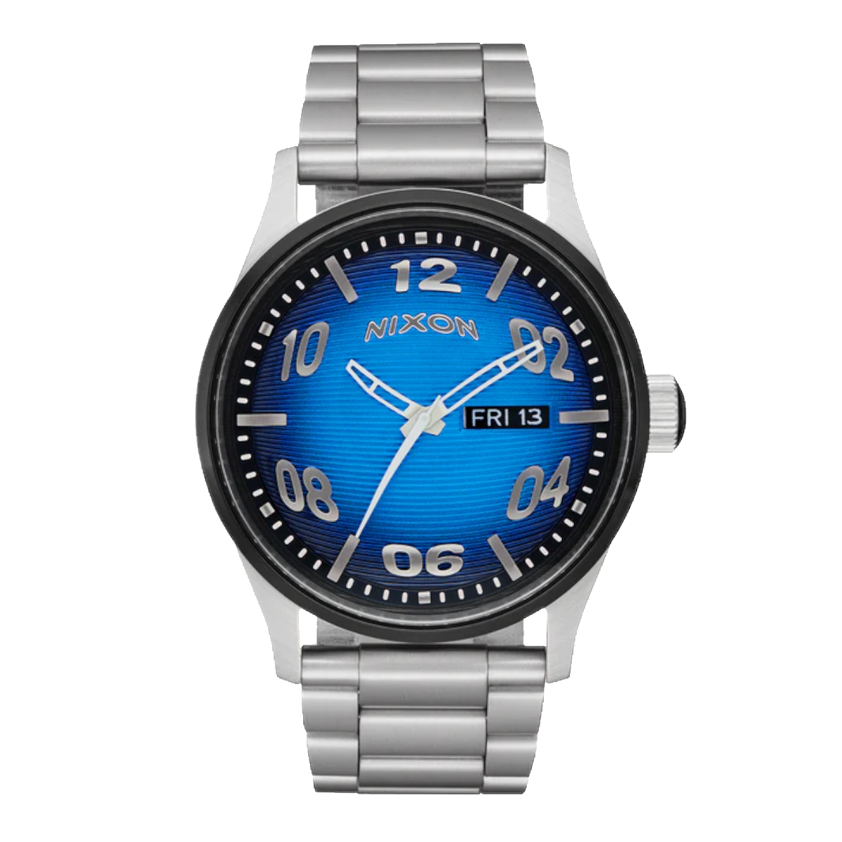 RELOJ NIXON SENTRY FISHEYE SILVER BLUE - 1