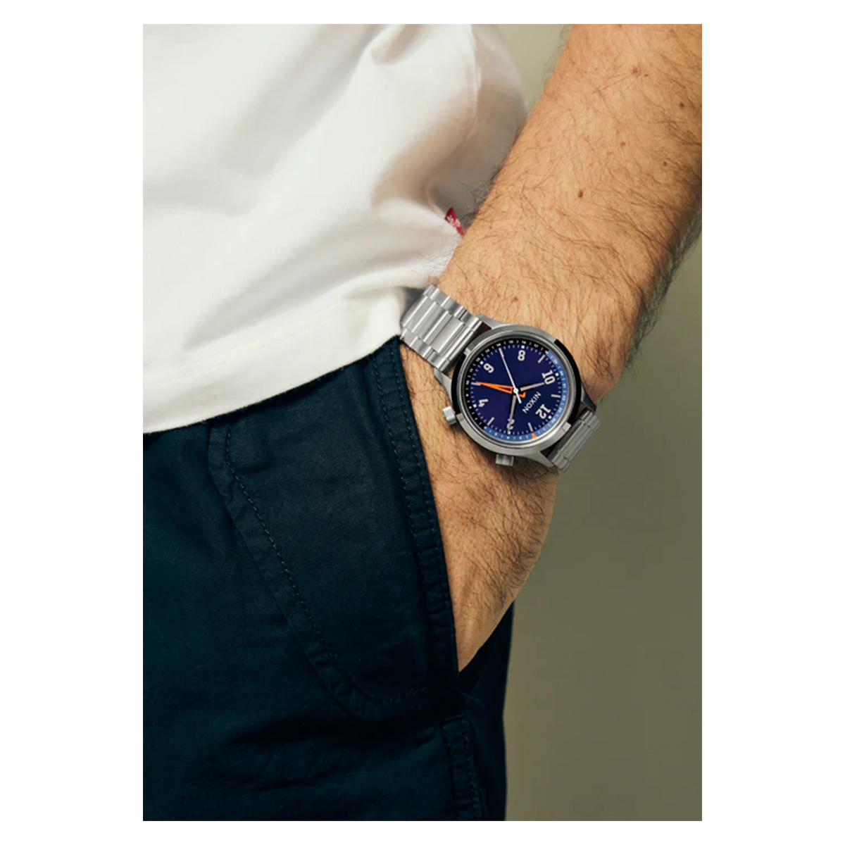 RELOJ DRIFTER 40 SILVER MIDNIGHT SUNRAY - 7