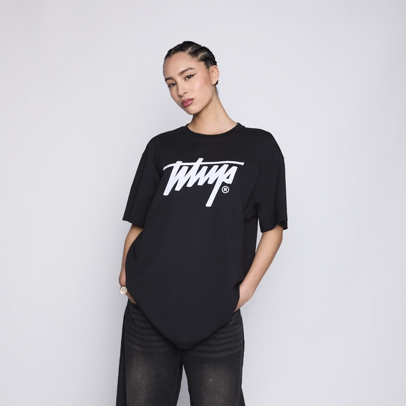 POLERA WHATUP ICON LOGO BLACK WHITE - 4