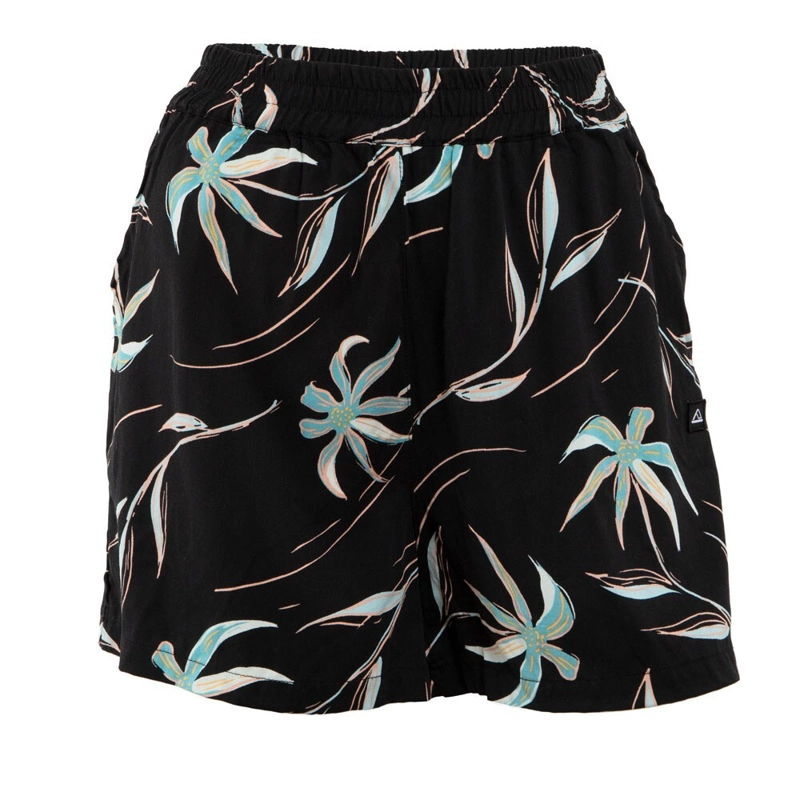 SHORT KIDS REGULAR FIT LEAVES BLACK - 1