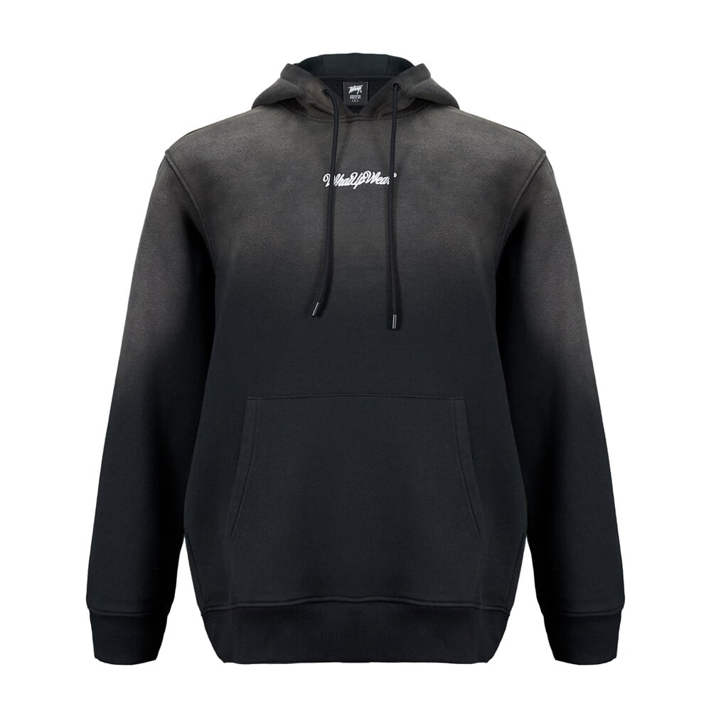 POLERON WHATUP HOMBRE HOODIE TINY LOGO GREY WHITE - 1