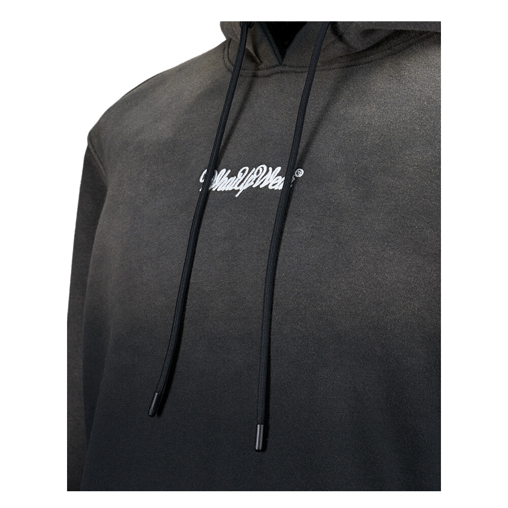 POLERON WHATUP HOMBRE HOODIE TINY LOGO GREY WHITE - 3