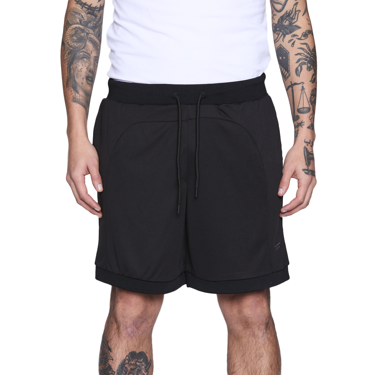 SHORT SPORT WHATUP MEN ALL BLACK - 1