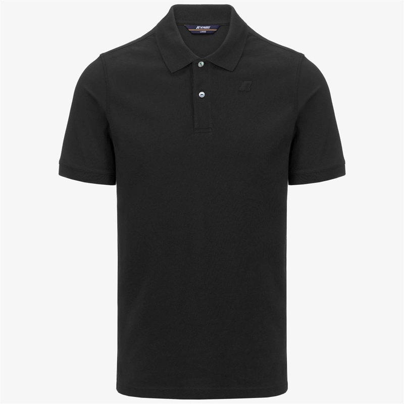 POLERA K-WAY MEN AMEDEE PIQUE BLACK PURE - 1