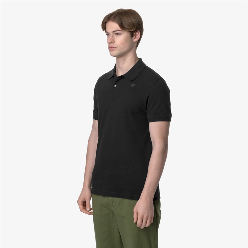 POLERA K-WAY MEN AMEDEE PIQUE BLACK PURE - 3