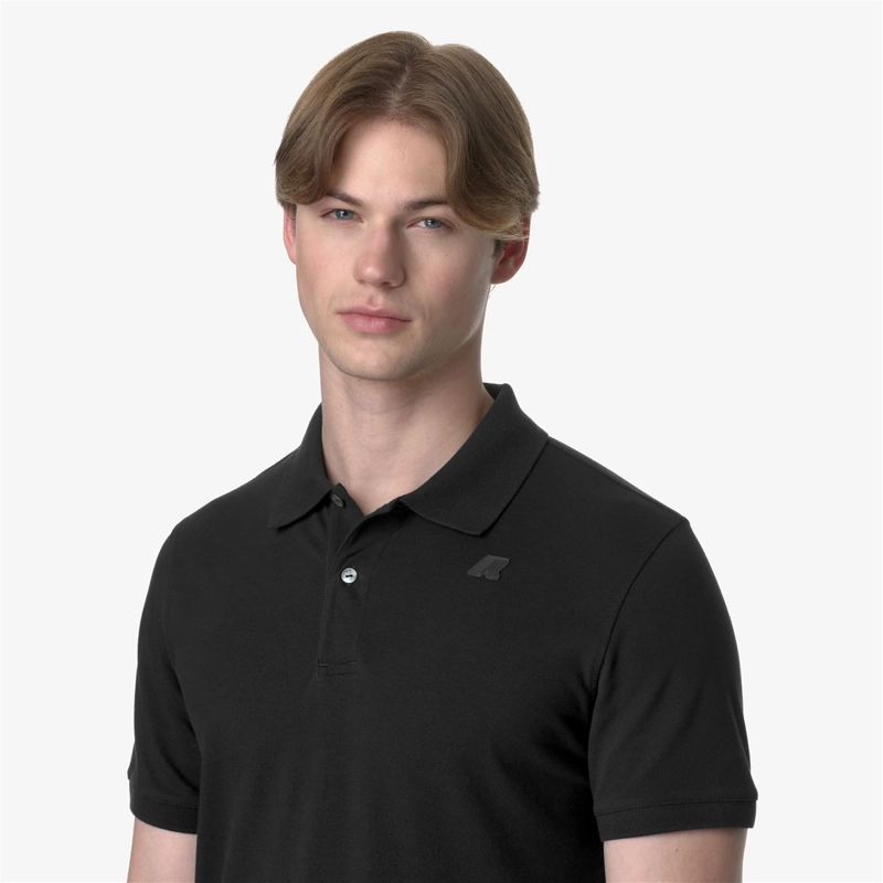 POLERA K-WAY MEN AMEDEE PIQUE BLACK PURE - 5