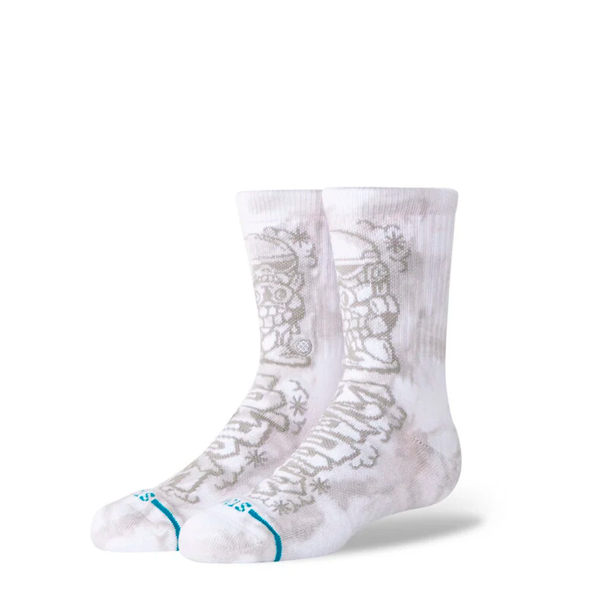 STANCE SOCK KIDS DJ TROOPER CREW WHITE - 1