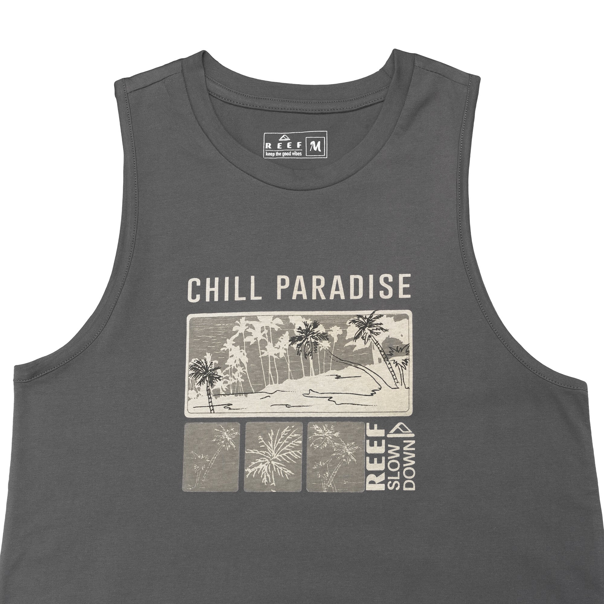 POLERA MUJER REEF 'CHILL PARADISE' ESTILO SUDADERA GRIS - 3