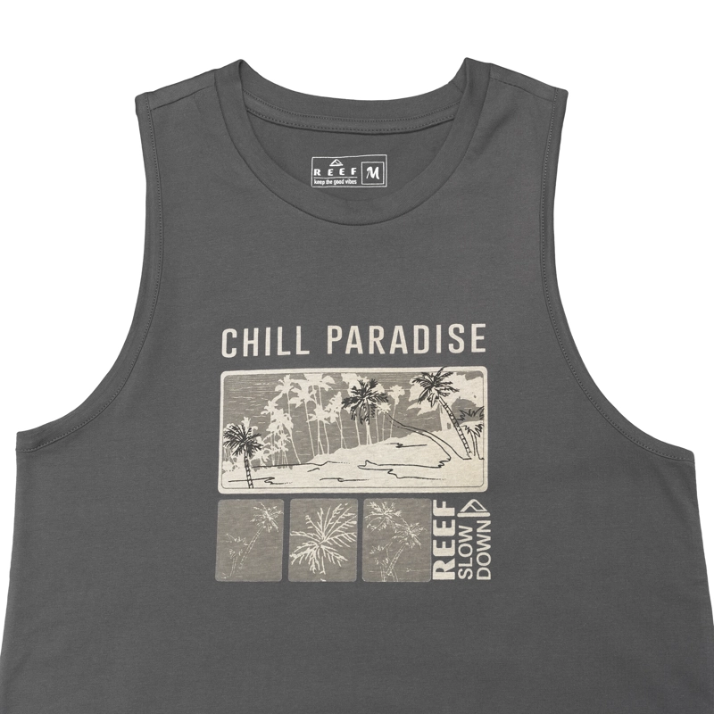 POLERA MUJER REEF 'CHILL PARADISE' ESTILO SUDADERA GRIS - 3