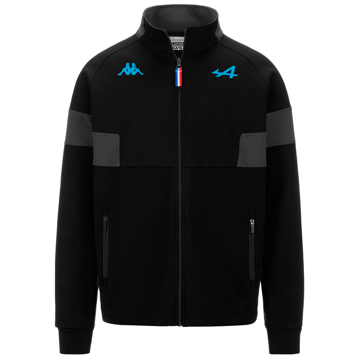 CHAQUETA KAPPA MEN SUPPORTER ADOFRE ALPINE F1 BLACK GREY - 1