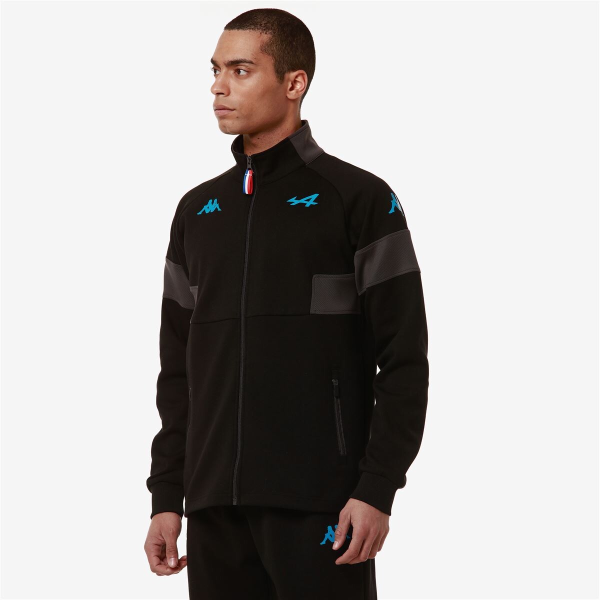 CHAQUETA KAPPA MEN SUPPORTER ADOFRE ALPINE F1 BLACK GREY - 5