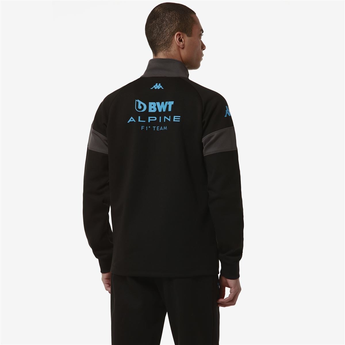 CHAQUETA KAPPA MEN SUPPORTER ADOFRE ALPINE F1 BLACK GREY - 6