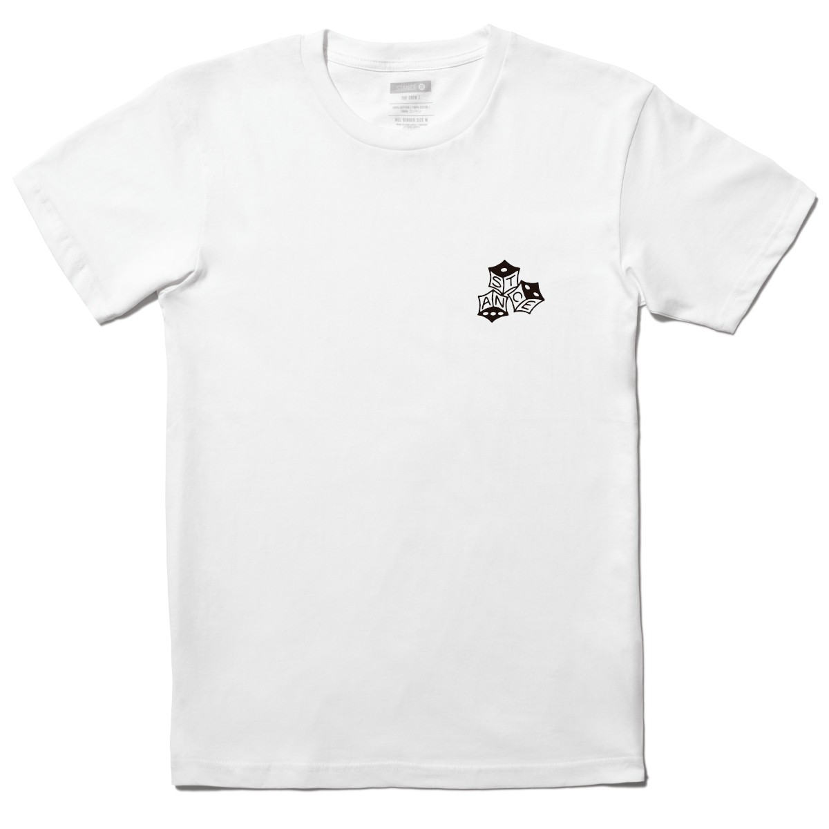 POLERA STANCE HIGH ROLLER WHITE - 1
